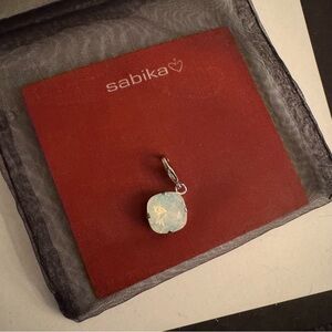 Sabika Iridescent Silver Charm